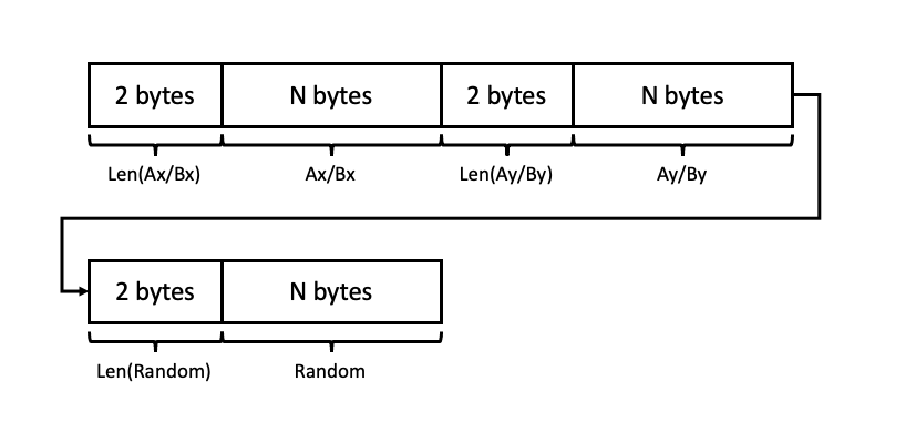 Format of binary strings in
steps 3 and 4