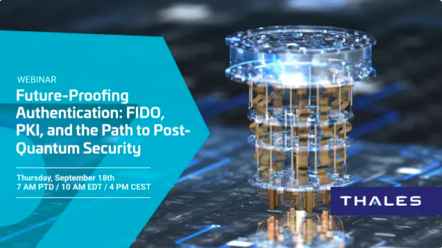 Thales + FIDO webinar - authentication security