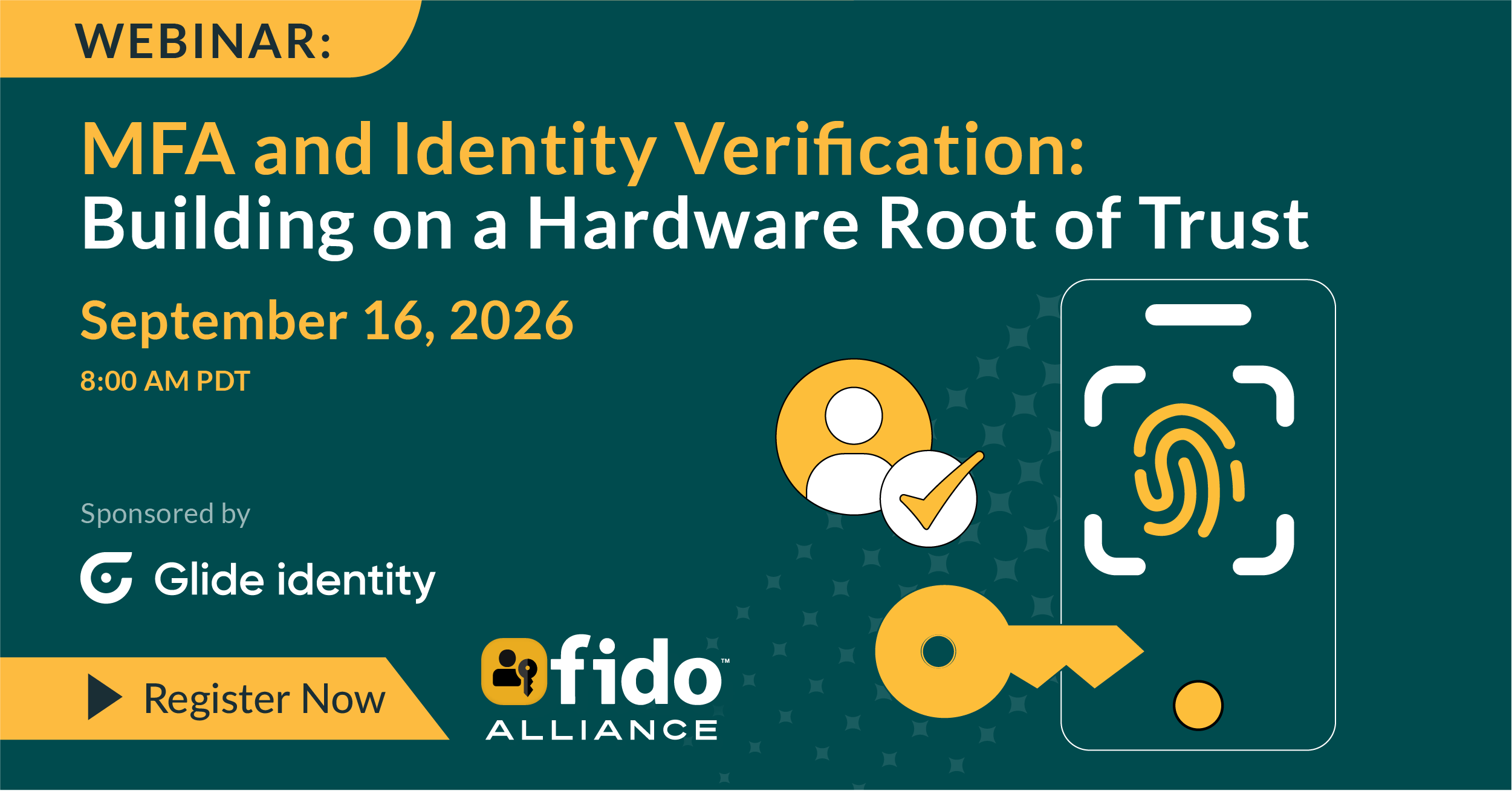 FIDO Sponsored Webinar banner