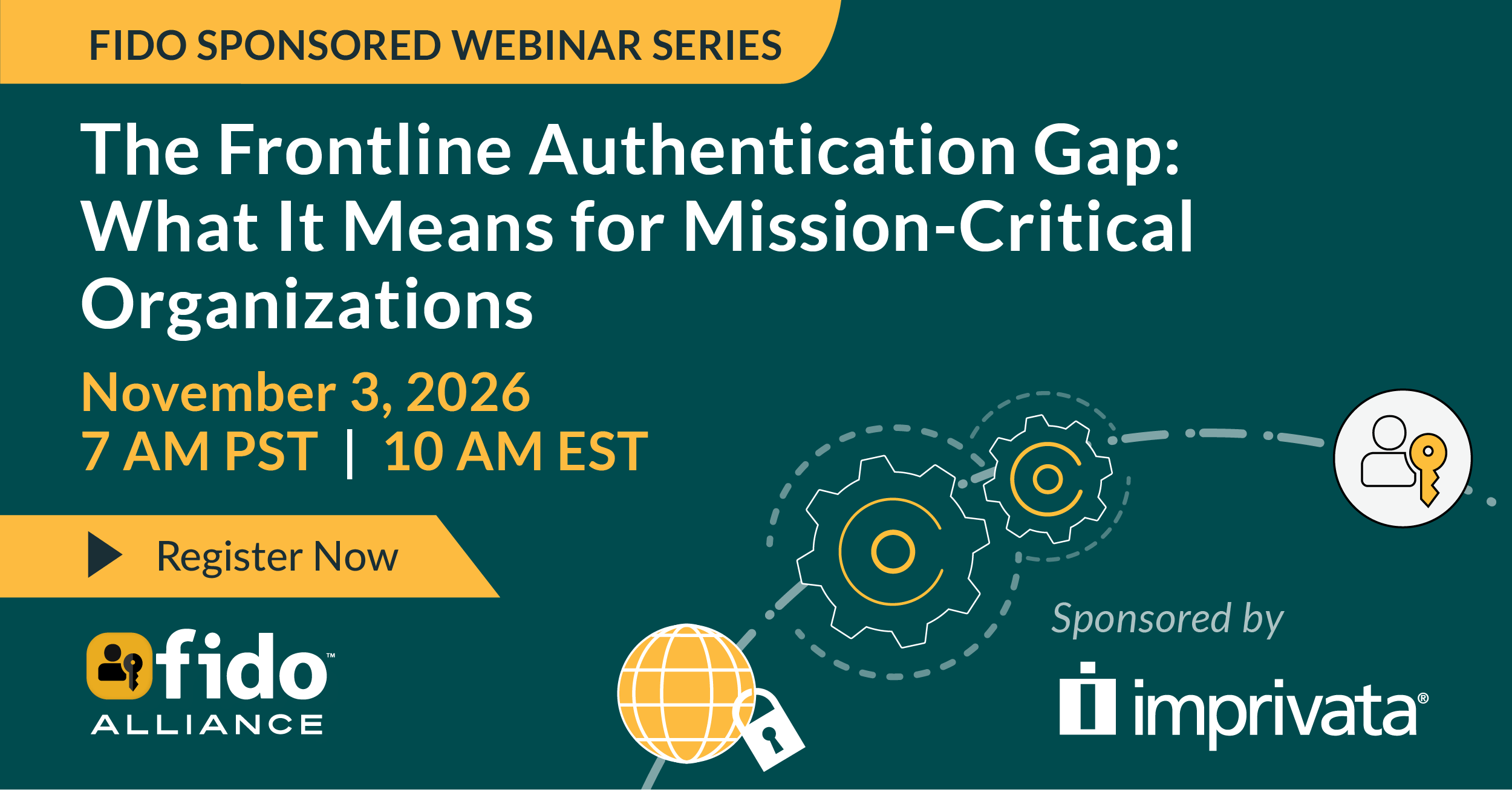 FIDO:Imprivata Webinar Series Nov 3 Banner