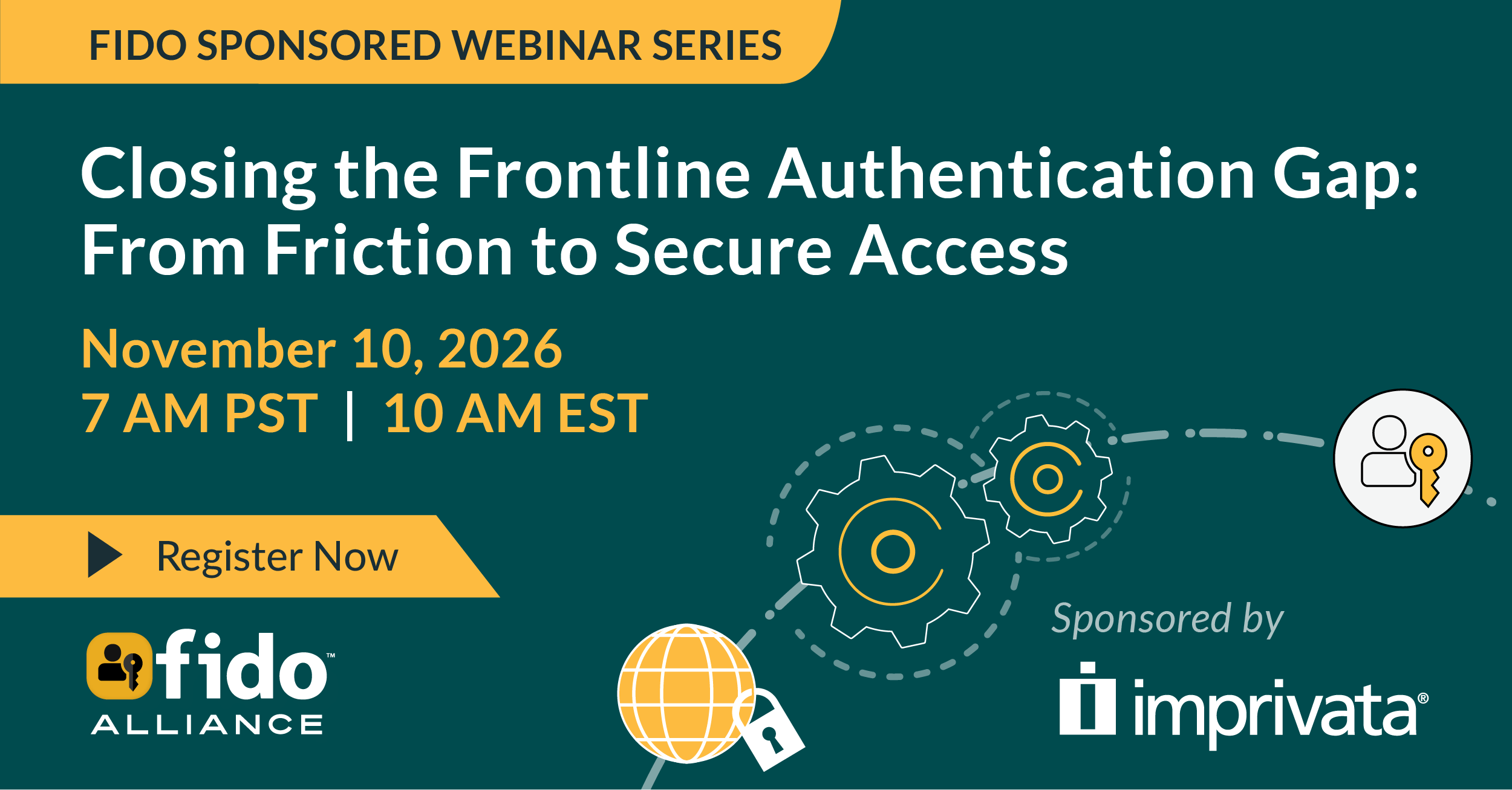 FIDO:Imprivata Webinar Series Nov 10 Banner