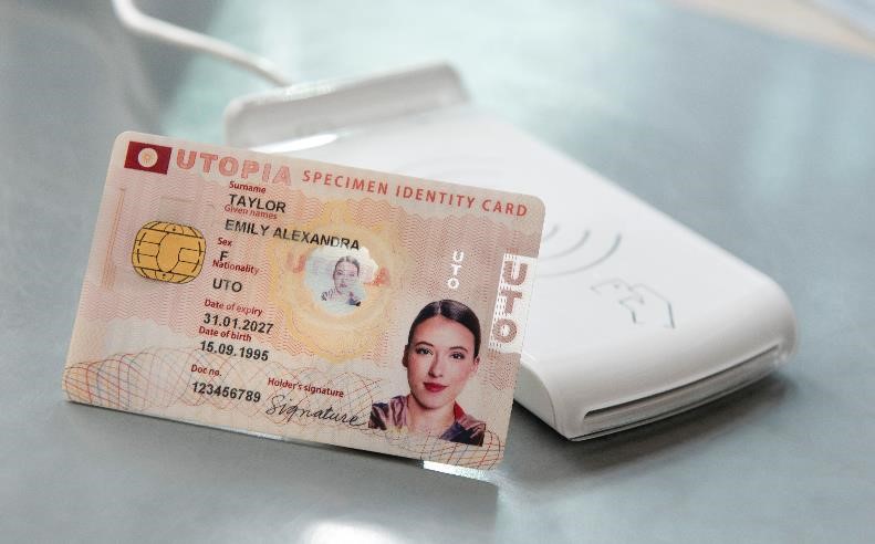 Thales DI PET translucent ID card